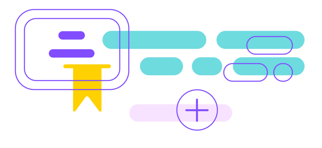 Fonctionnalite Micro certifications - Moyenne icone horizontale