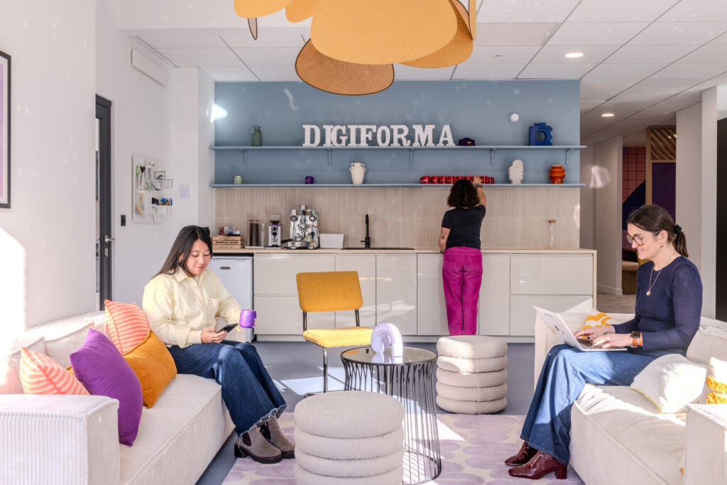 Bureaux Digiforma à Lyon réalisées par Yemanja